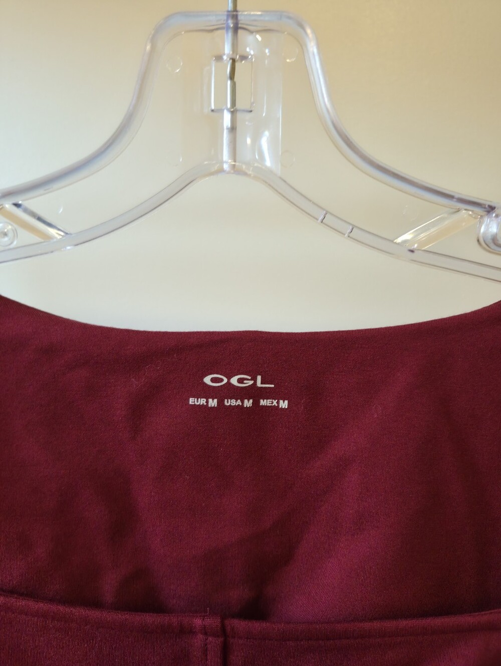 NWT-OGL Movement Women's Burgundy Square Neck Long Sleeve Mini Dress Size Medium - Picture 3 of 8